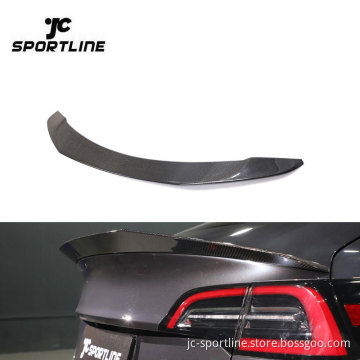 Carbon Fiber Car Rear Trunk Spoiler for Tesla Model Y 2019-2021